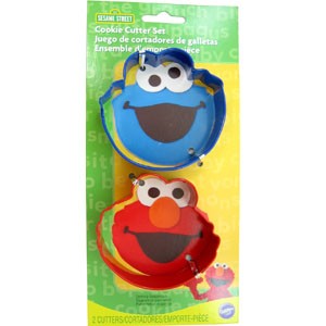 Elmo and Cookie Cutter Face Cookie Cutter Set Wilton